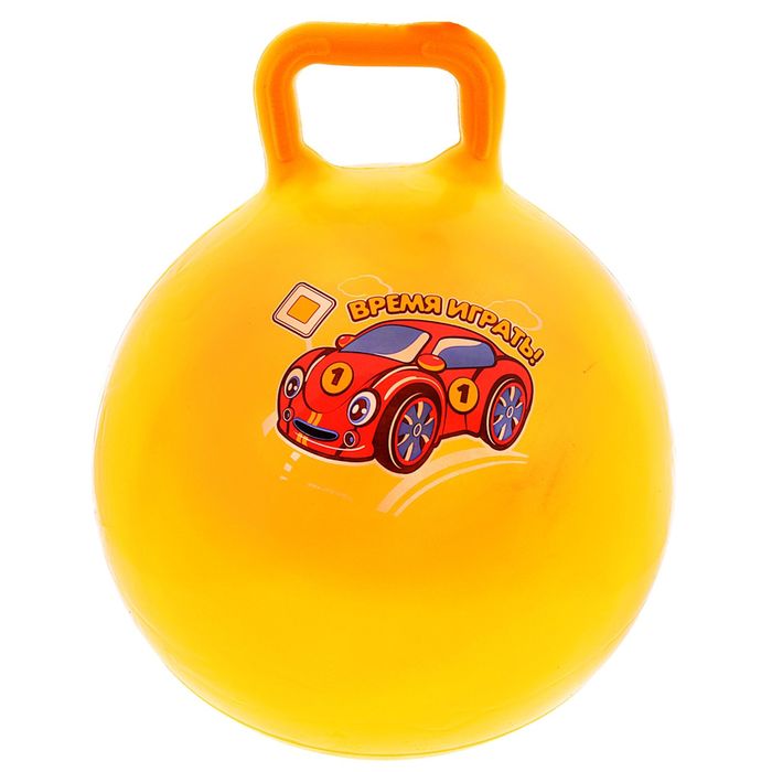 Мяч-попрыгун с ручкой "Девчонки и Мальчишки", d=55 см, 420 гр, МИКС