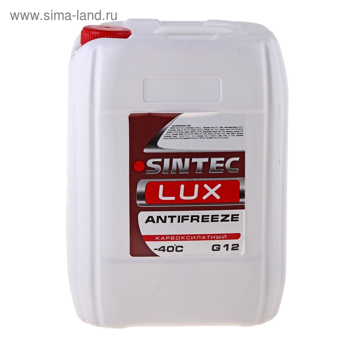 

Антифриз SINTEC LUX красный, 10 кг