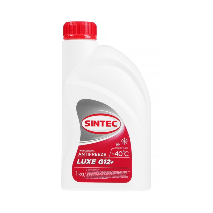 Антифриз Sintec Luxe красный G12+, 1 л антифриз sintec lux g12 1 кг