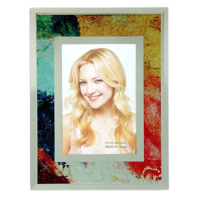 Фоторамка перламутровый блеск "Материки" 9х13 см