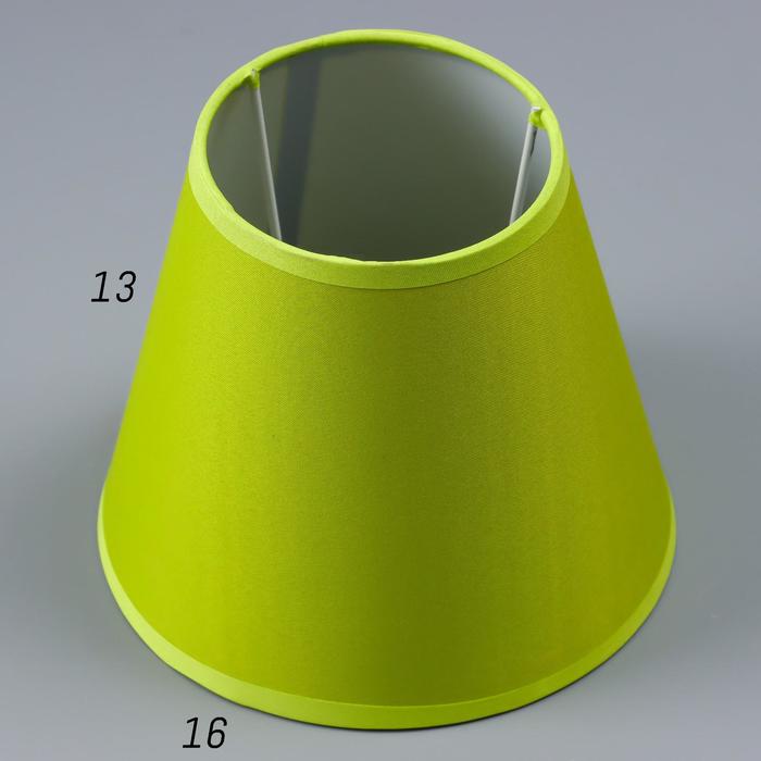

Абажур Е14 зеленый 15,5х15,5х13,7 см
