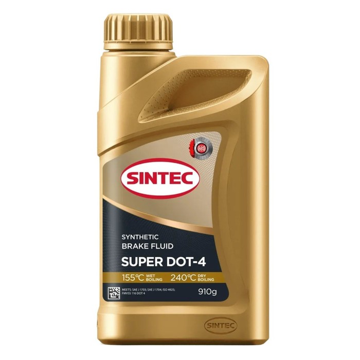 Тормозная жидкость Sintec Super Dot-4, 910 г тормозная жидкость bel ray super dot 4 355 мл
