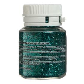 

Декор блестки LUXART LuxGlitter 0.2 мм, 20 мл, изумрудный