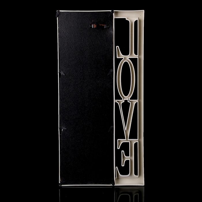 Фоторамка на 3 фото 10х10 см, 10х15 см Love белая