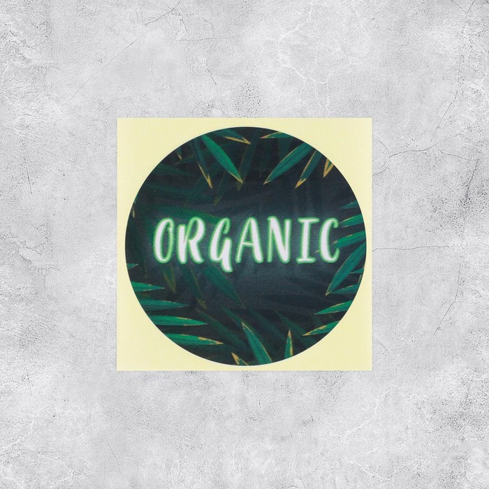 Набор наклеек для бизнеса Organic, 50 шт, 4 × 4 см набор наклеек для бизнеса 100 % качество 4 х 4 см 50 шт