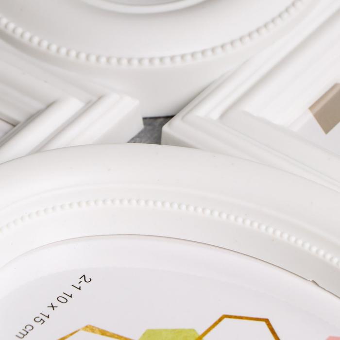 Фоторамка на 6 фото 9х9 см, 10х15 см, 15х15 см "Ностальгия" белая