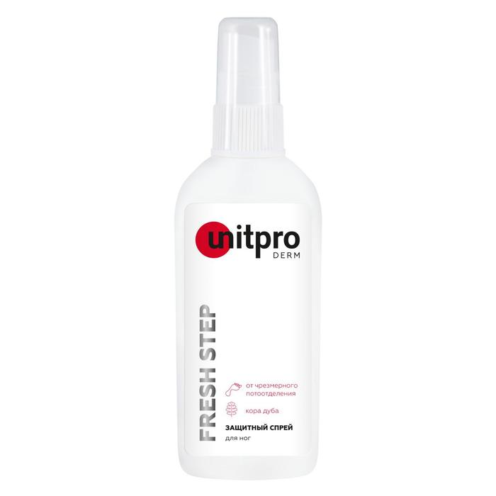 

Спрей лосьон Unitpro Derm Fresh Step для защиты кожи ног, 100 мл противогрибковый
