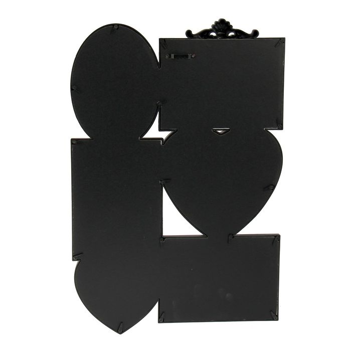 Фоторамка "Ностальгия" чёрная на 6 фото 9х9 см, 10х15 см, 15х15 см