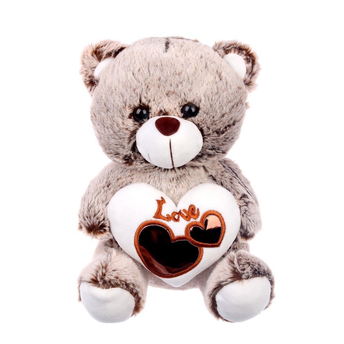 Мягкая игрушка «Мишутка с сердцем», 25 см, цвета МИКС пк кидс тойз дв мягкая игрушка бык с сердцем на подвесе цвета микс