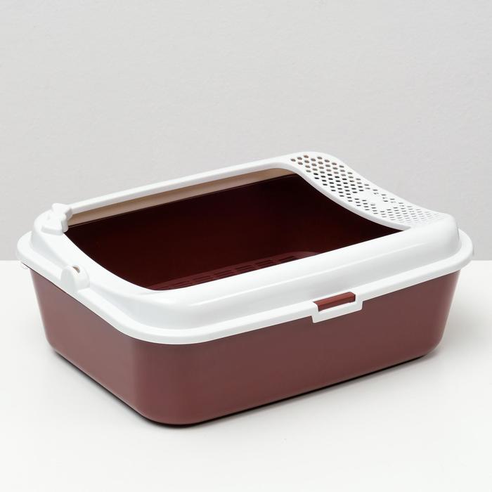 

Туалет Сима с бортом + сетка + совок 30 х 39 х 13,5 см красный FIX