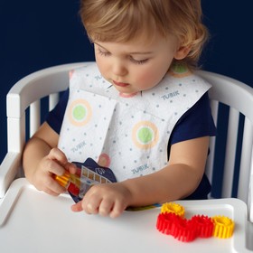 

Набор одноразовых нагрудников космонавта TUBIK, 5 шт, от 4 мес., с карманом, с липучкой