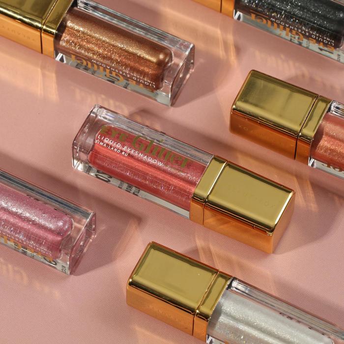 

Жидкие перламутровые тени для век Glitter bomb, оттенок Nude mood, 4,5 мл