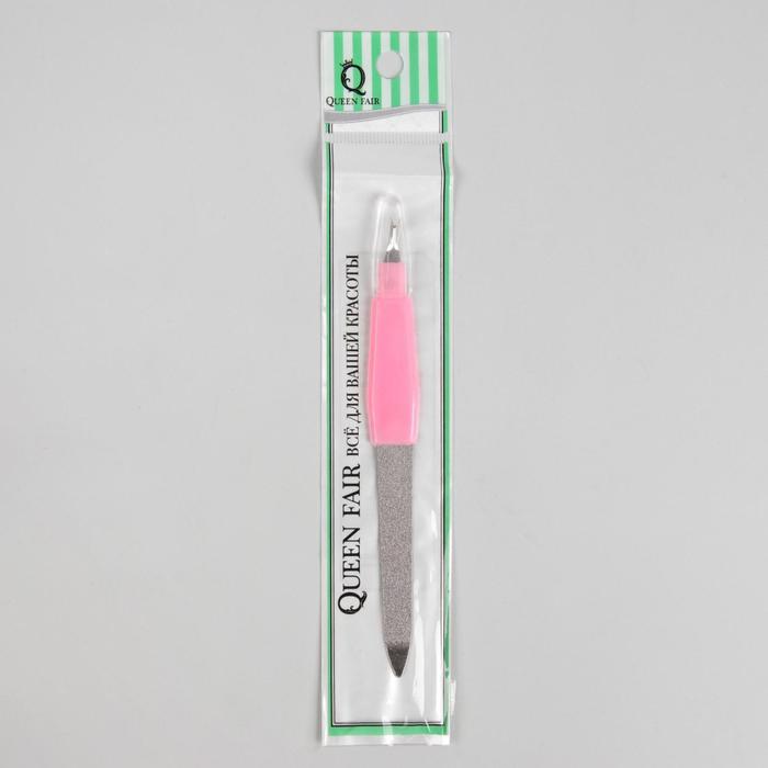 Пилка-триммер металлическая для ногтей, 14см, цвет МИКС