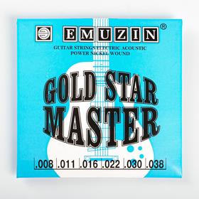 Струны "GOLD STAR MASTER" с обмоткой из нержавеющей стали /.008 - .038/