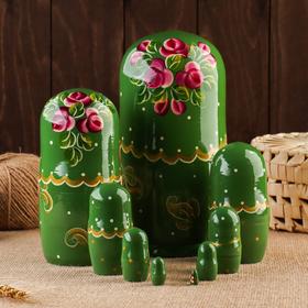 

Матрёшка «Галина»,зеленая, 9 кукольная, 23 см