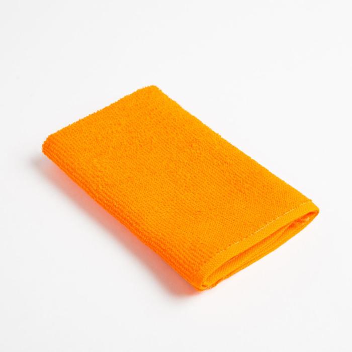 Салфетка махровая универсальная для уборки Экономь и Я, оранжевый, 100 хл