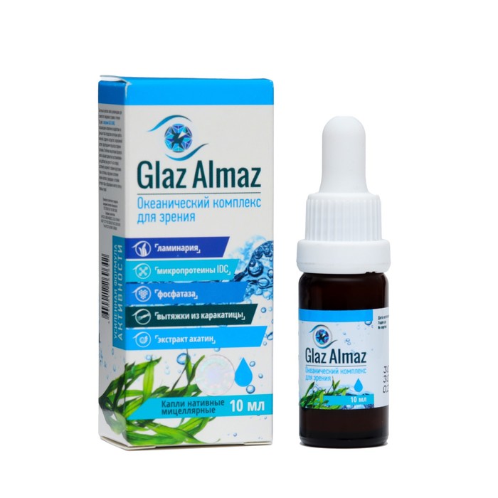 Капли для глаз Glaz Almaz, 10 мл similasan против конъюнктивита стерильные капли для глаз 0 33 ж унц 10 мл