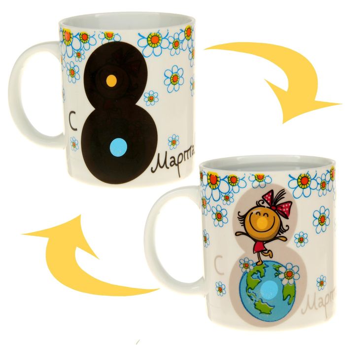 Кружка-хамелеон "Лучшей девушке на планете"