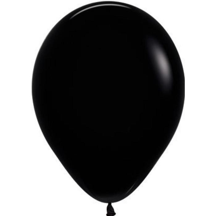фото Шар латексный 12", пастель, набор 50 шт., цвет чёрный sempertex