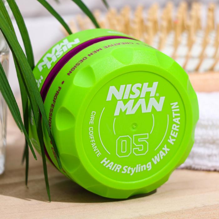 

Воск лесные ягоды на водной основе сильной фиксации NISHMAN 05 KERATIN, 100 мл