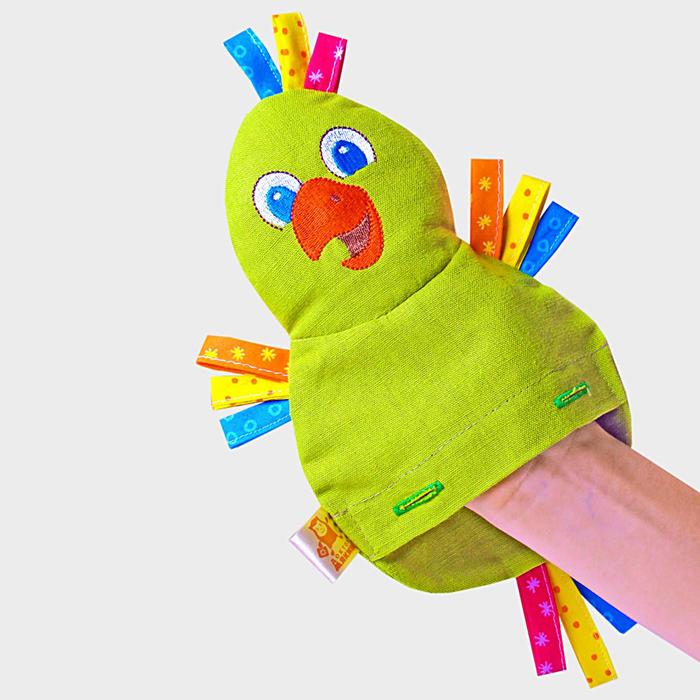 Развивающая игрушка с вишнёвыми косточками "Попугай. Доктор мякиш"