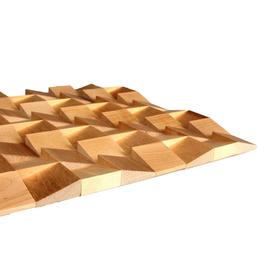 Стеновая панель «Волна», 3D мозаика, плитка 320 × 320 × 15 мм, массив берёзы от Сима-ленд