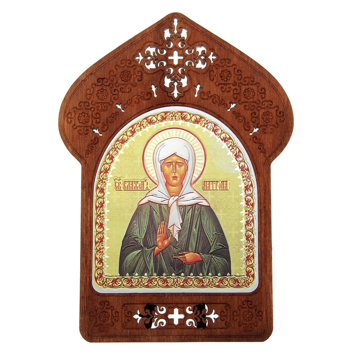 Ажурная икона на подставке "Святая Матрона Московская"