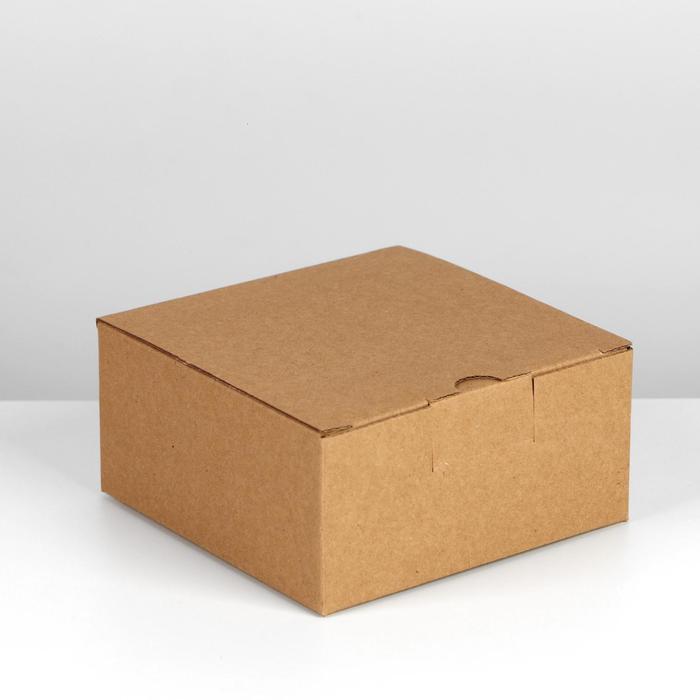 подарочная коробка ананас 15 х 15 см Коробка подарочная складная, упаковка, 15 х 15 х 7 см