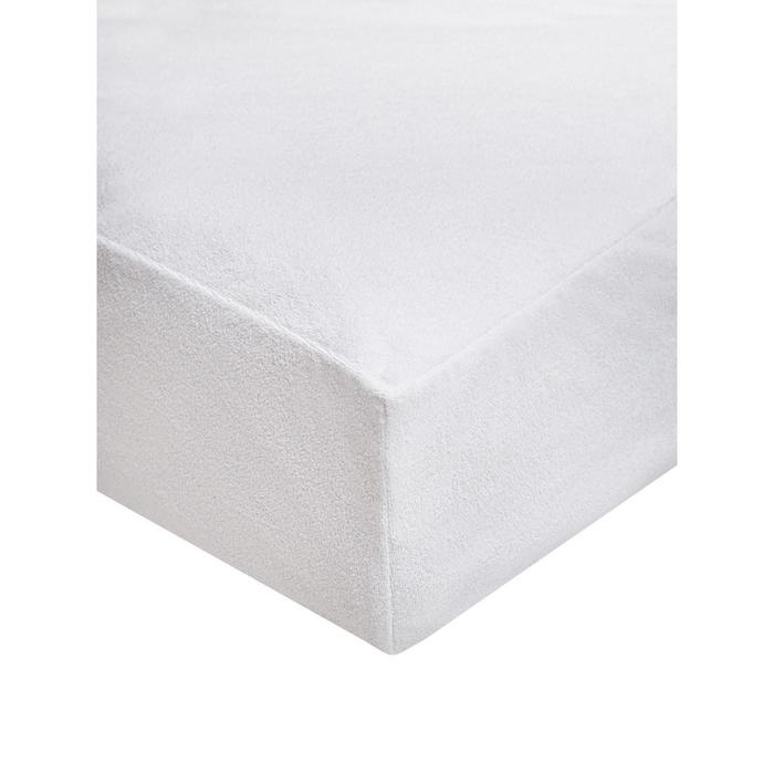 Наматрасник непромокаемый, размер 160х200 см, с бортами на резинке, цвет белый