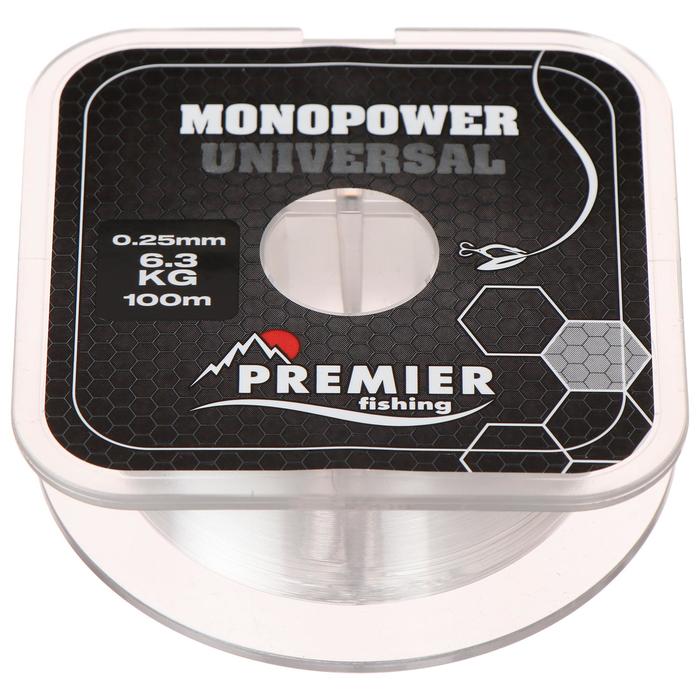 Леска Premier fishing MONOPOWER Universal, 0,25 мм/100 м