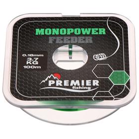 Леска Premier fishing MONOPOWER Feeder, green, 0,18 мм/100 м