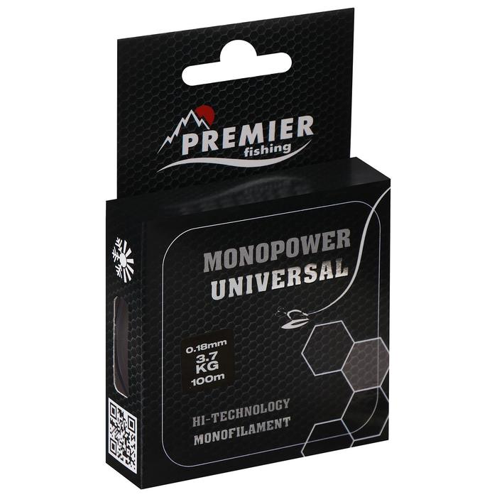 Леска Premier fishing MONOPOWER Universal, 0,18 мм/100 м