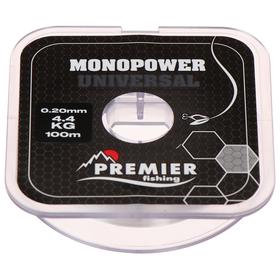 Леска Premier fishing MONOPOWER Universal, 0,20 мм/100 м