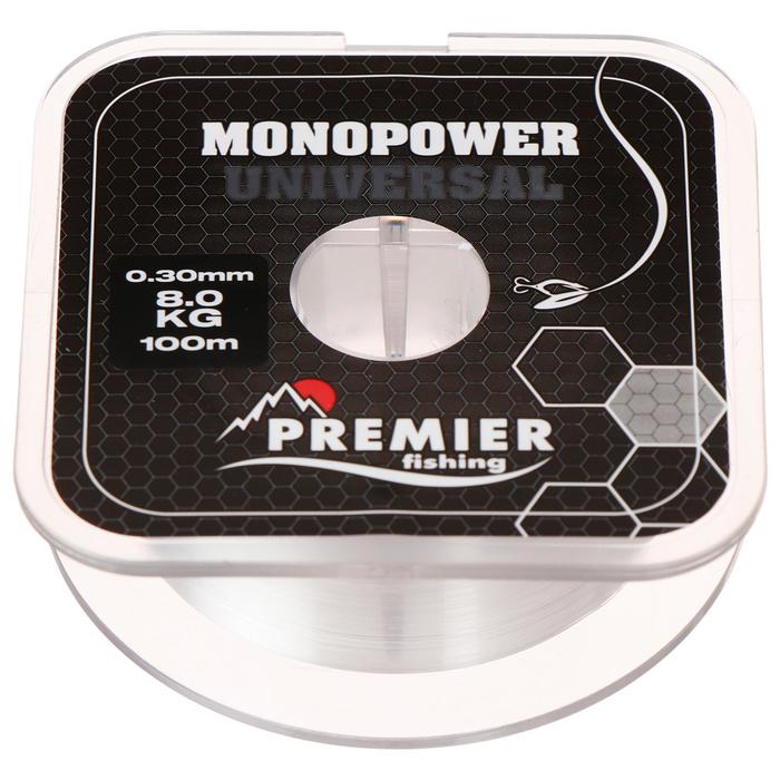 Леска Premier fishing MONOPOWER Universal, 0,30 мм/100 м