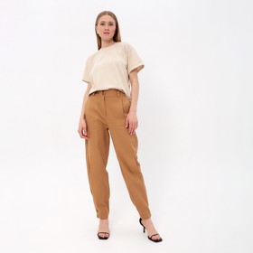 Джинсовые брюки женские MINAKU: Casual collection, цвет коричневый, р-р 42 Ош