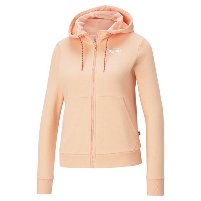 фото Толстовка женская, puma rebel full-zip hoodie tr, размер 46-48 (58690926)