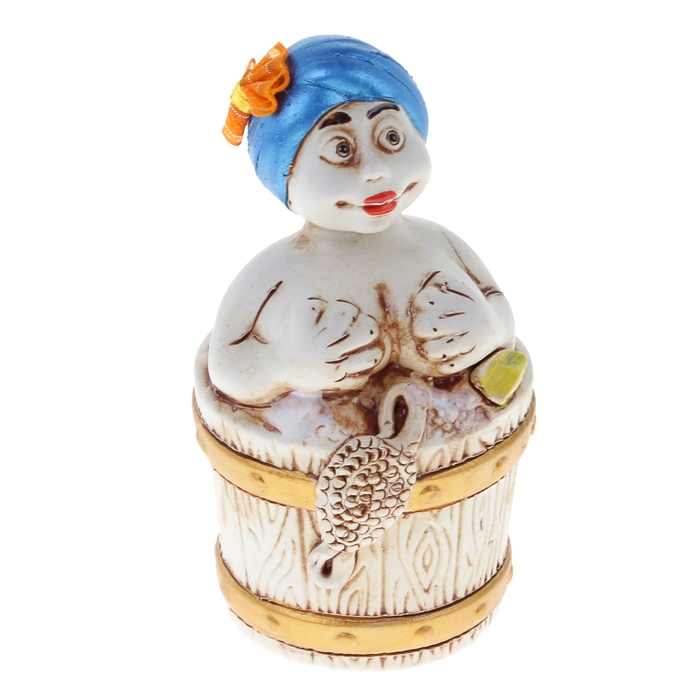 Сувенир Колокольчик "В Бане" Шамот