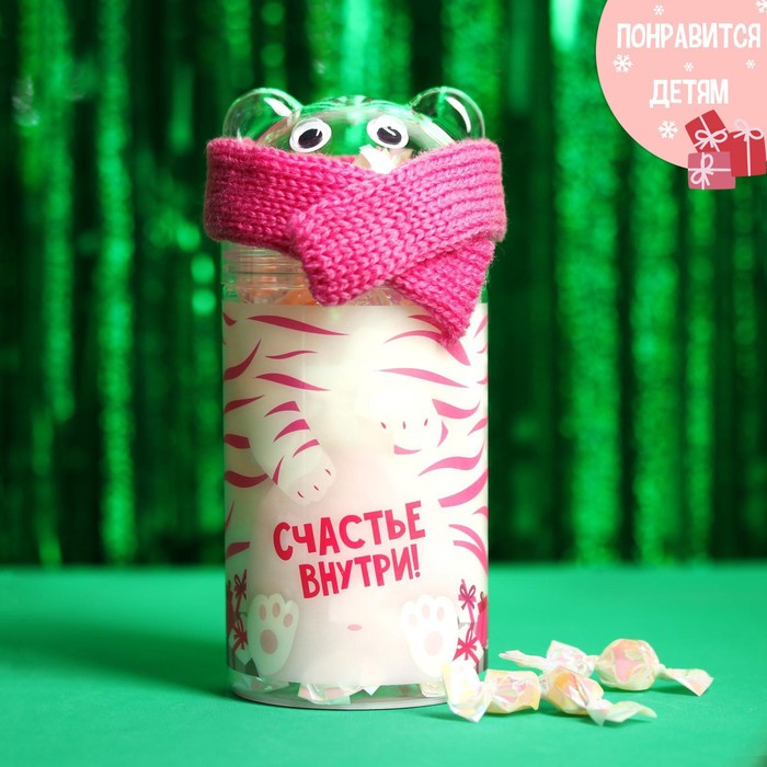 

Леденцы "Счастье внутри" в пластиковой банке, 110 г.