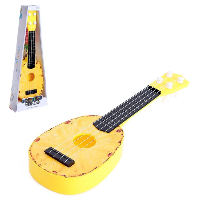 Музыкальная игрушка-гитара Ананасик, цвет жёлтый