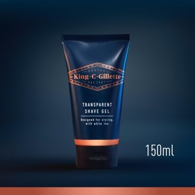 

Прозрачный гель для бритья KING C. GILLETTE, с экстрактом Белого чая, 150 мл