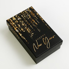 Коробка подарочная «Золотой год», 14 × 8.4 × 4.5 см