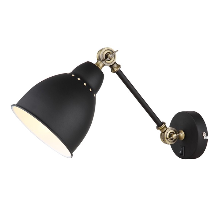 фото Бра braccio, 1x60вт e27, цвет чёрный arte lamp