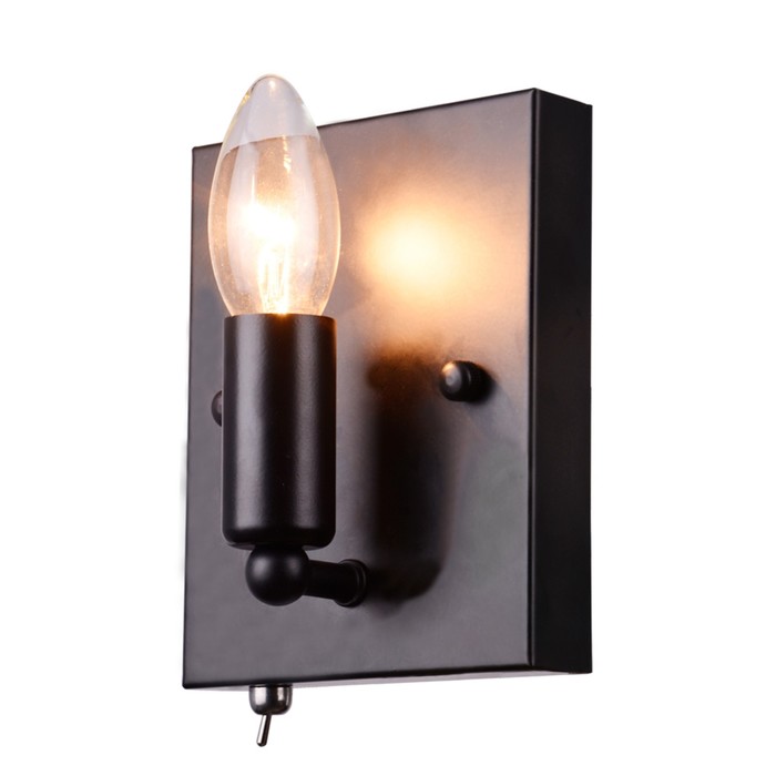 фото Бра bastaglia, 1x40вт e14, цвет чёрный arte lamp