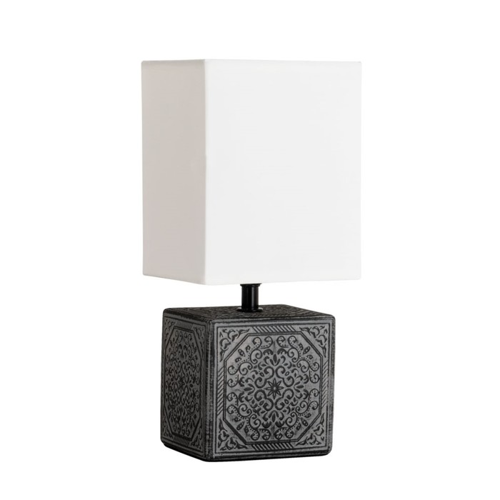Настольная лампа FIORI, 1x40Вт E14, цвет чёрный настольная лампа fabbio 1x40вт e14 цвет никель