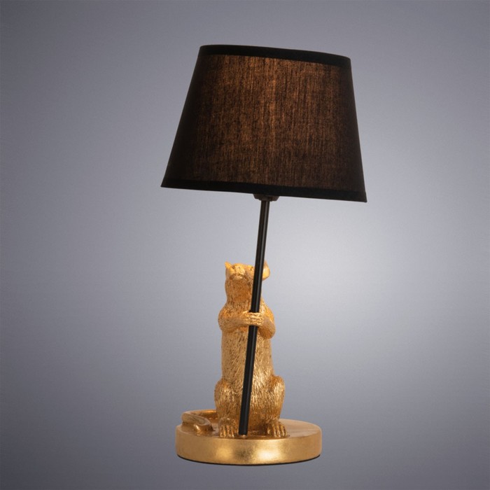 фото Настольная лампа gustav, 1x40вт e14, цвет золото arte lamp