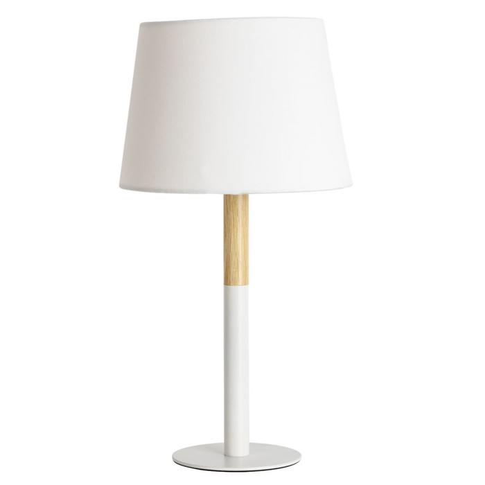 Настольная лампа CONNOR, 1x40Вт E14, цвет белый настольная лампа fabbio 1x40вт e14 цвет никель