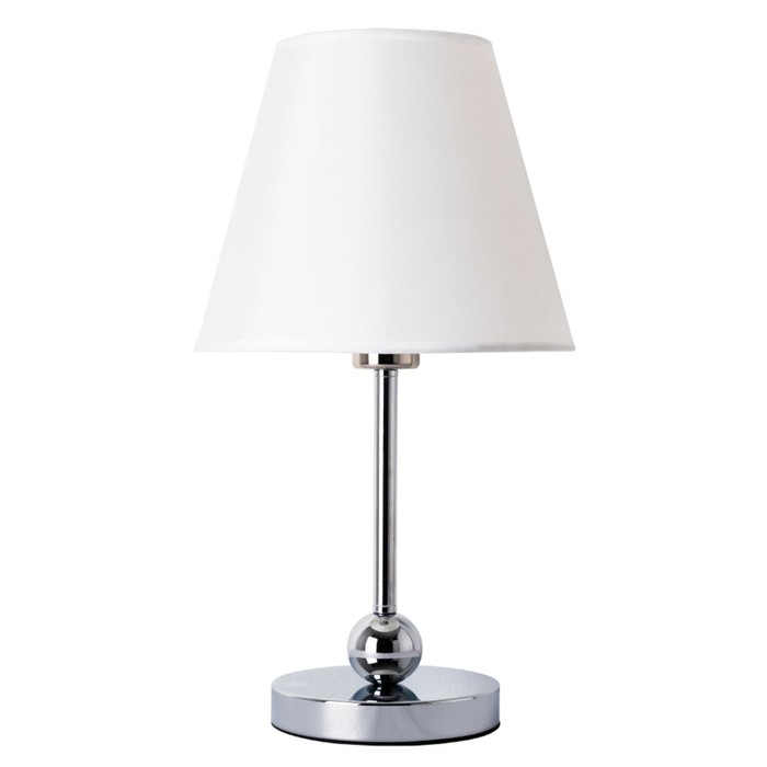 Настольная лампа ELBA, 1x60Вт E27, цвет хром настольная лампа sortino 1x60вт e27 цвет хром