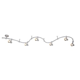 

Светильник трековый RAIL KITS, 6x40Вт E14, цвет серебро