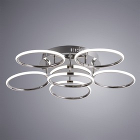 

Люстра PRESTO, 144Вт LED, 3000-6000К, 8100лм, цвет хром