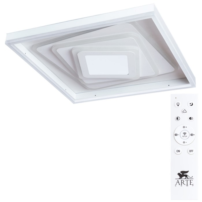 

Люстра MULTI-SPACE, 198Вт LED, 2700-6500К, 9700лм, цвет белый